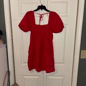 Draper James Vibrant Red/Pink Dress